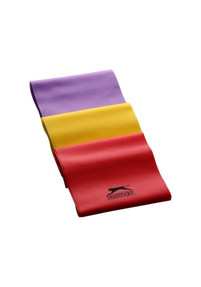 3 Adet Farklı Direnç Egzersiz Yoga Spor Pilates Lastiği Seti 1200x100x0,35 , 0,45 , 0,55 Mm Çok Renkli