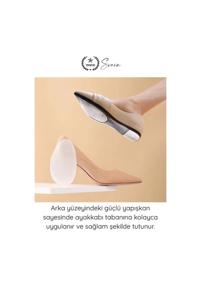 Tabanbandı Ayakkabı Taban Kaydırmaz Ped 4 Adet Şeffaf Yapışkanlı Topuklu Stiletto Babet Kösele Sert