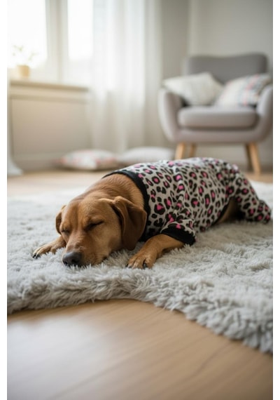 Miniş Pink Leopard Sweatshirt Küçük Irk Köpek Tulumu