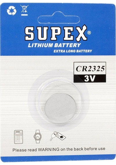 Supex Extra Long Battery CR2325 3V Lityum Pil