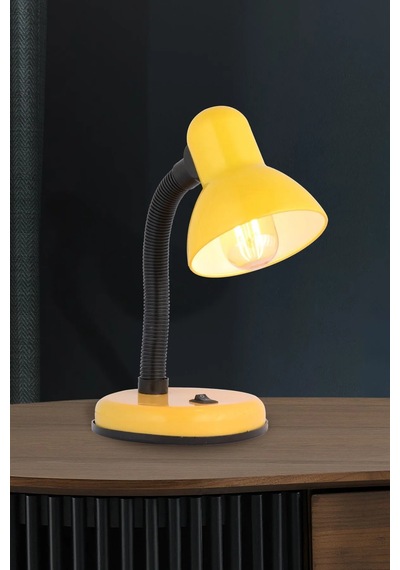 Yl86-1002 Noas Berlin Spiralli Masa Lambası Sarı Anahtarlı Sarı