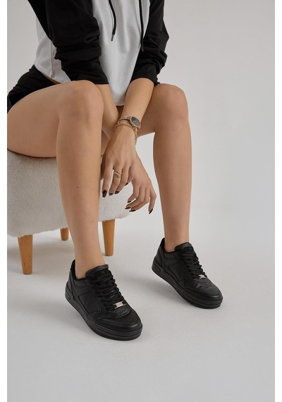 Tonny Black Poli Taban Bağcıklı Günlük Unisex Siyah Spor Ayakkabı Tba240 Siyah