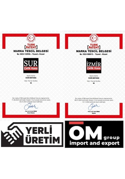 Sur Çelik Para Kasaları 55 Cm Şifreli Yangına Dayanıklı