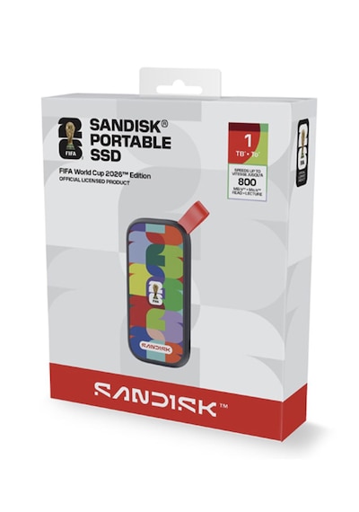 Sandısk Fıfa World Cup 2026 Edition 1tb 800mb/s Taşınabilir Ssd Sdssde30f-1t00-g25