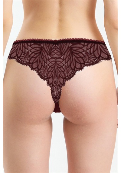 Magic Form 385 Kadın Dantelli Külot- Bordo - 337640877 Bordo