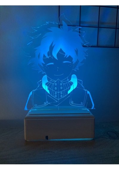 Deku Izuku Midoriya My Hero Academia 16 Renk Gece Lambası