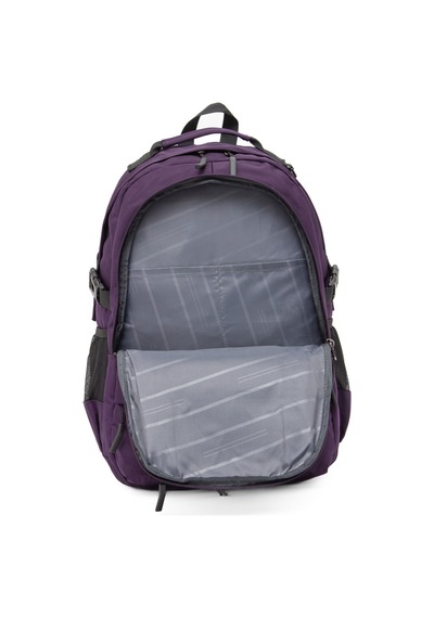 Kaff Young 51534 Purple Mor Unisex Çok Cepli Suya Dayanıklı Sırt Çantası