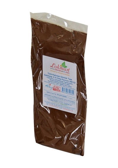 Türk Kahvesi Günlük Taze Çekilmiş 3.75 Orta Krum 200 Gr Paket