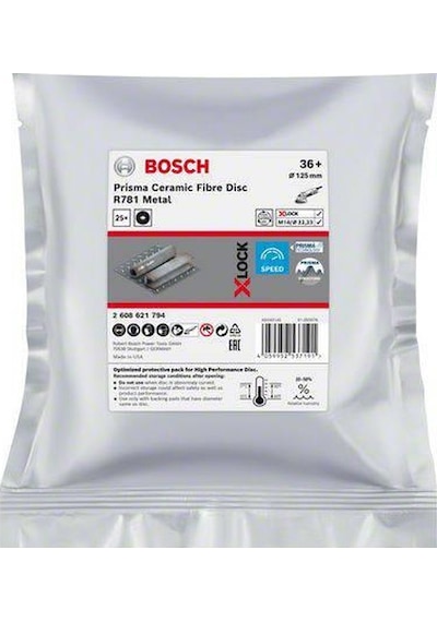 Bosch Expert X-LOCK R781 Prisma 125 mm 36+ K Fiber - 2608621794
