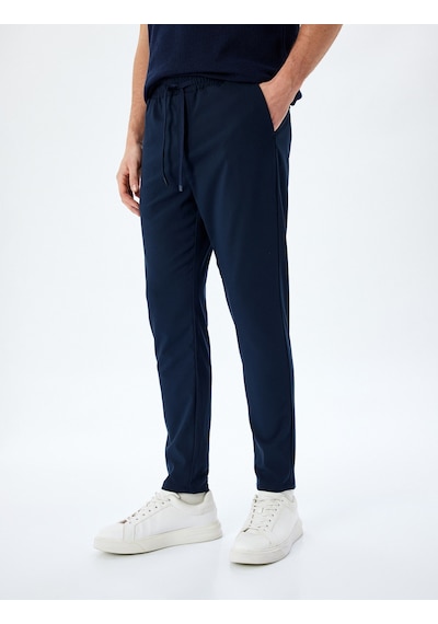 Koton Slim Fit Cep Detaylı Viskon Karışımlı Beli Bağcıklı Pantolon Lacivert 5sam40031hw Lacivert Koton Slim Fit Cep Detaylı Viskon Karışımlı Beli Bağcıklı Pantolon Lacivert 5sam40031hw Lacivert