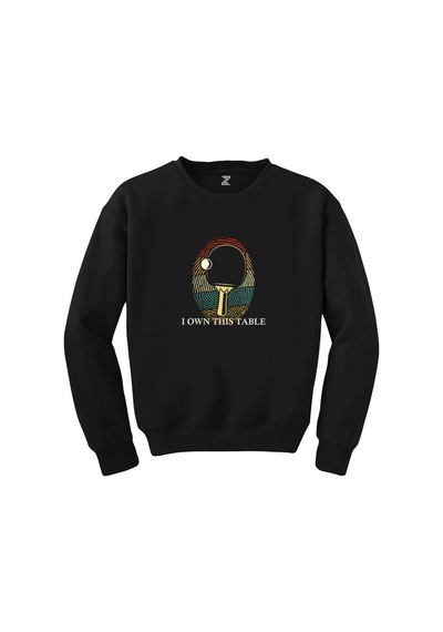 Ping Pong Finger Siyah Sweatshirt