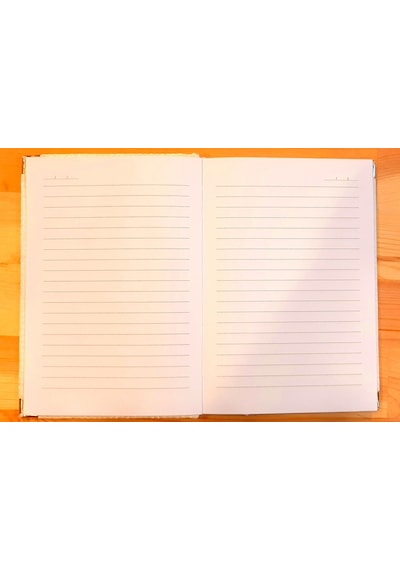 14 X 20 A5 Biyeli Otantik Kadife Kaplı Çizgili Defter N11.2831