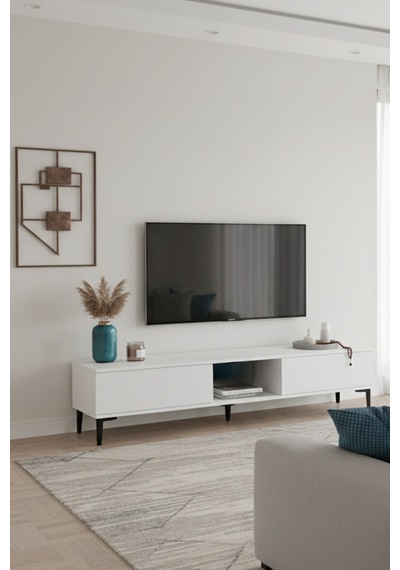 Tsa1599b Aplos Tv Sehpası Beyaz 150cm