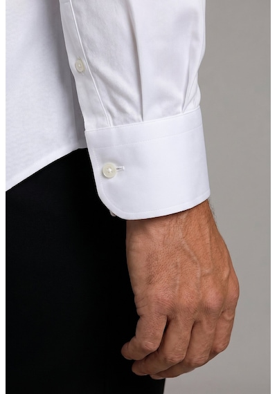 Bisse Beyaz Regular Fit Cepsiz Klasik Uzun Yaka Saten Gömlek Gmkls252188 D01