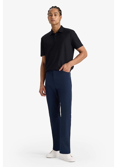 Defacto Defactofit Slim Fit Dar Kesim Standart Paça Dokuma Sporcu Pantolon E3333ax25aunv253 Lacivert