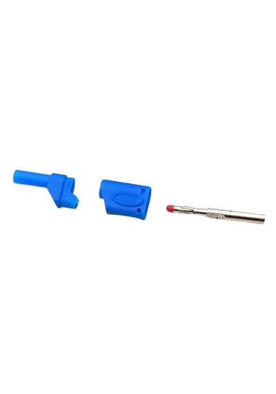 4Mm Banana Jak Korumalı Tip Mavi