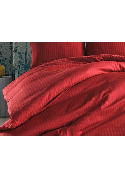 Saten Artline Nevresim Takımı Çift King Size - Kiremit