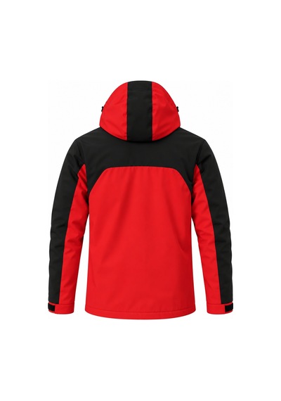 Ghassy Co. Ski Pro Series Kayak İçi Polarlı Rüzgar Geçirmez Su İtici Outdoor Softshell Mont Kirmizi