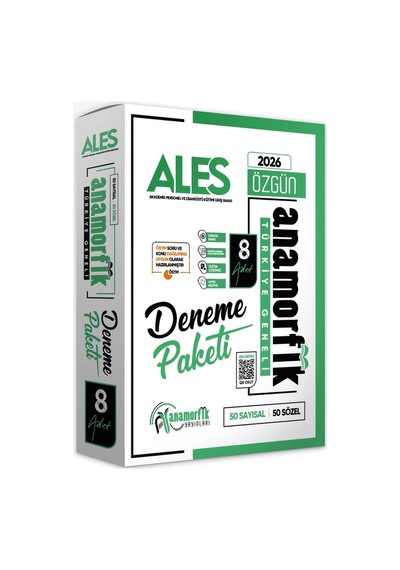 2026 ALES ÖSYM Çıkmış Soru 18li Tıpkı Basım ve 18li (10+8) Anamorfik Özgün Deneme Paketi TG Çözümlü