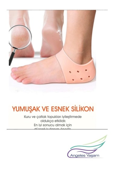 Angeles Yaşam Silikon Topuk Koruyucu Topuk Çorabı