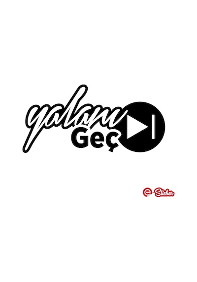 Yalanı Geç Oto Sticker Araba Cam Sticker (495509506)