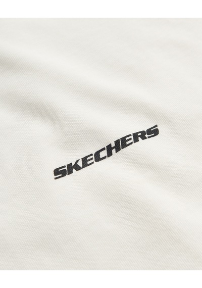 Skechers M Oversize Essential Heavy T-shirt Erkek Beyaz S2620191-3855