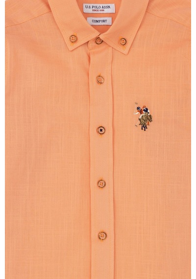 U.s. Polo Assn. Erkek Çocuk Somon Gömlek Basic 50283994-vr047 Pembe