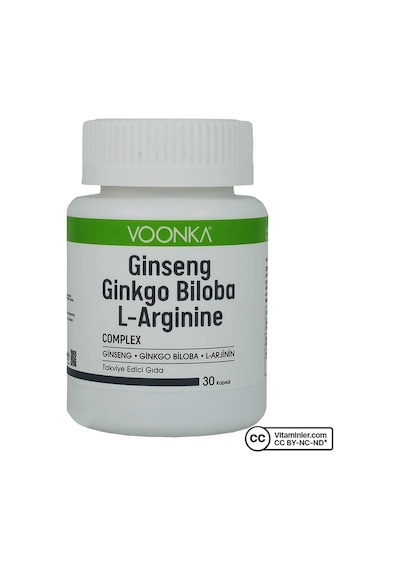Voonka Ginseng Ginkgo Biloba L-arginine 30 Kapsül