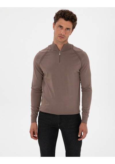 Pierre Cardin Erkek Vizon Kazak /triko 50315752-vr052 Vizon