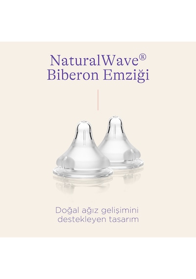 Lansinoh Natural Wave Biberon Emziği Yavaş Akışlı 2'Li