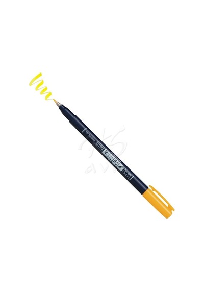 Tombow Fudenosuke Brush Pen Fırça Uçlu Kalem 03 Yellow