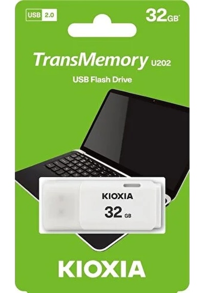 Kıoxıa U202w 32gb Usb 2.0 Transmemory Flash Disk Beyaz