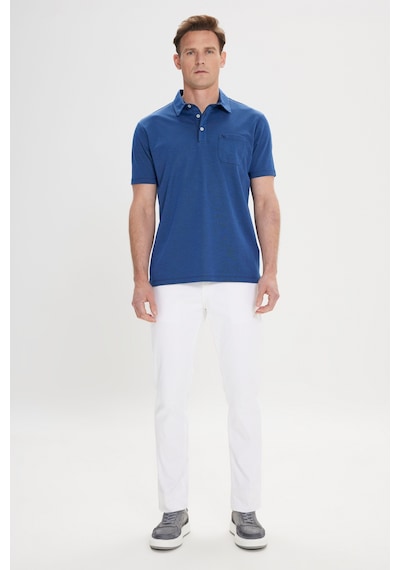 AC&Co / Altınyıldız Classics Erkek Lacı Comfort Fit Rahat Kesim Polo Yaka Pamuklu Kısa Kollu Tişört Lacı Lacivert AC&Co / Altınyıldız Classics Erkek Lacı Comfort Fit Rahat Kesim Polo Yaka Pamuklu Kısa Kollu Tişört Lacı Lacivert