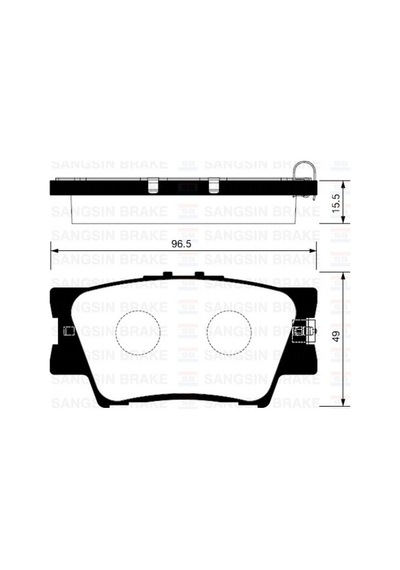 Arka - 877 - Fren Balata Toyota Rav4 2.0l 1az-fe Aca30 Aca31 06-12 / Rav4 2.0l 1ad-ftv D4-d - Mıxdepo - Ala40 12-