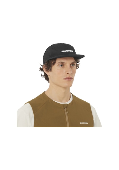 Salomon Salomon Logo Flat Cap Unisex Siyah Şapka 27180 Siyah