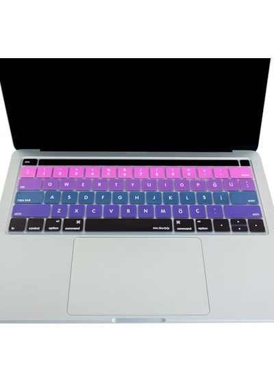 Türkçe Q Keyboard Cover Macbook Pro Touch Bar 13 İnç 15 İnç Uyumlu A1706 A1989 A2159 A1707 A1990 Us Ansı Amerikan