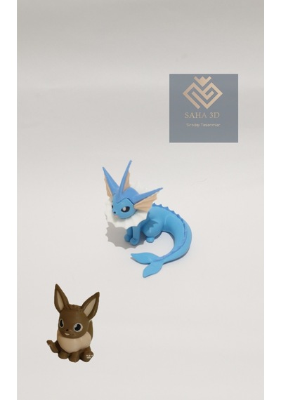 Pokemon Figür Vaporeon Eevee Hediyeli