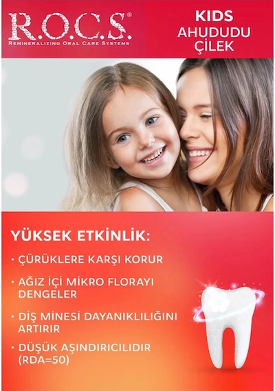 R.o.c.s. Kids 4-7 Yaş Ahududu Çilek Diş Macunu 35ml
