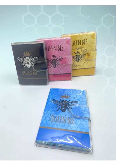 Queen Bee A7 Not Defteri , Çıt Çıtlı Cep Defteri - Mavi