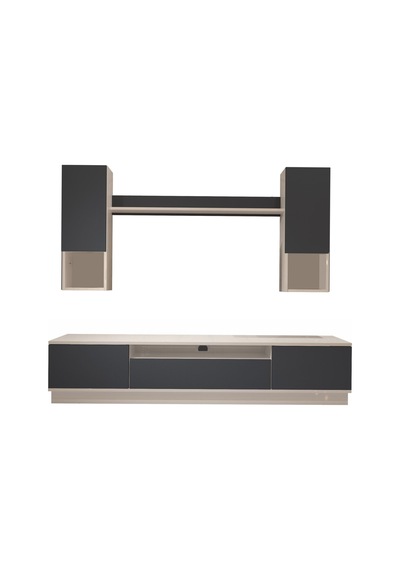 Decoraktiv Trio 5das Mdf Tv Ünitesi Tv Sehpası Beyaz - Antrasit