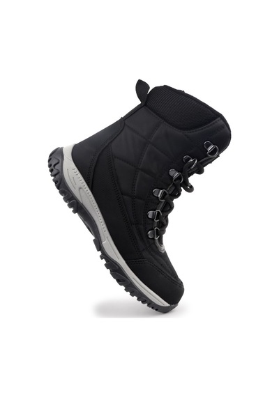 Kids Club Shoes Felix Ortopedik Kaymaz Taban Unisex Kar Botu Çocuk Bot Siyah