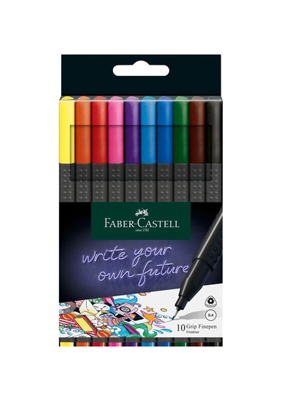 Faber Grip Finepen 0,4 Mm 10 Lu 151610 Çok Renkli