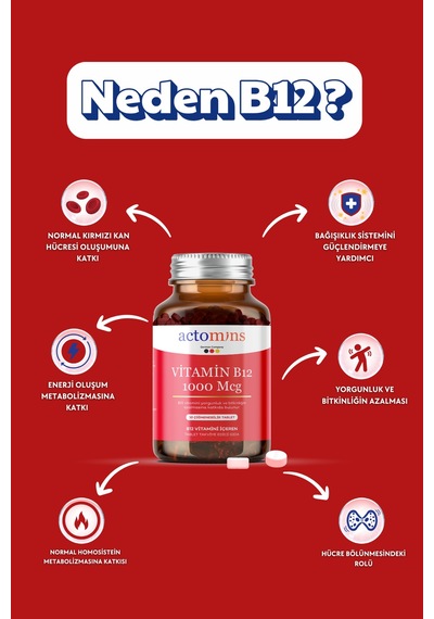 Actomins Vitamin B12 30 Tablet