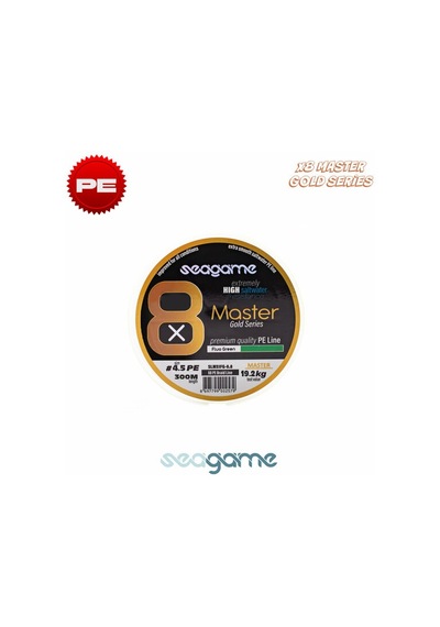 Seagame Master X8 Pe 300m Moss Green Olta İp Misinası - 0.18mm 0.18mm