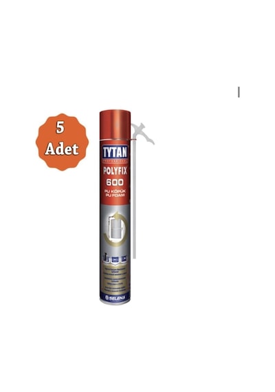 Tytan Polyfix 600 Gr Poliüretan Montaj Dolgu Köpüğü 5 Adet