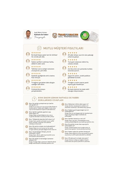 Transformacion Tırnak Düzeltici Ve Yönlendirici Şeritler, 12 Mm, Medikal Sınıf Esnek Plastik, 20'li Paket