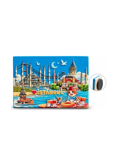 Magicool İstanbul Temalı Polyester Magnet Alk5876
