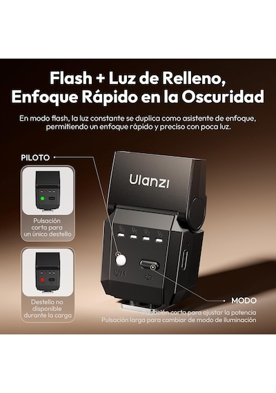 Sl03 Spark Lite Fotoğraf Makinesi Flaş Siyah - L200 Çok Renkli