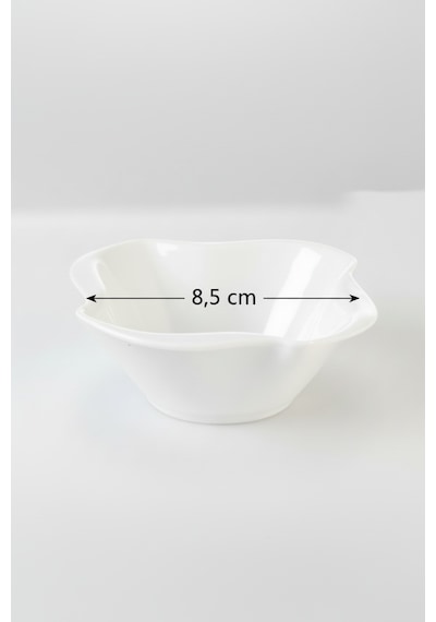 6 Kişilik Baby Tasarım Küçük Sunumluk Reçellik 6'lı Kase Takımı 8,5cm Beyaz