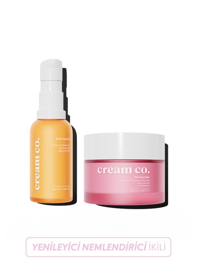 Cream Co. Leke Karşıtı Nemlendirici Krem 50 ML + Sos Serum 30 ML